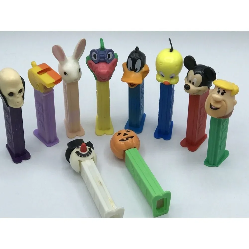 Pez Dispenser Lot of‎ 10- Rare 1990s - Disney/ Flinstones / Tweety bird